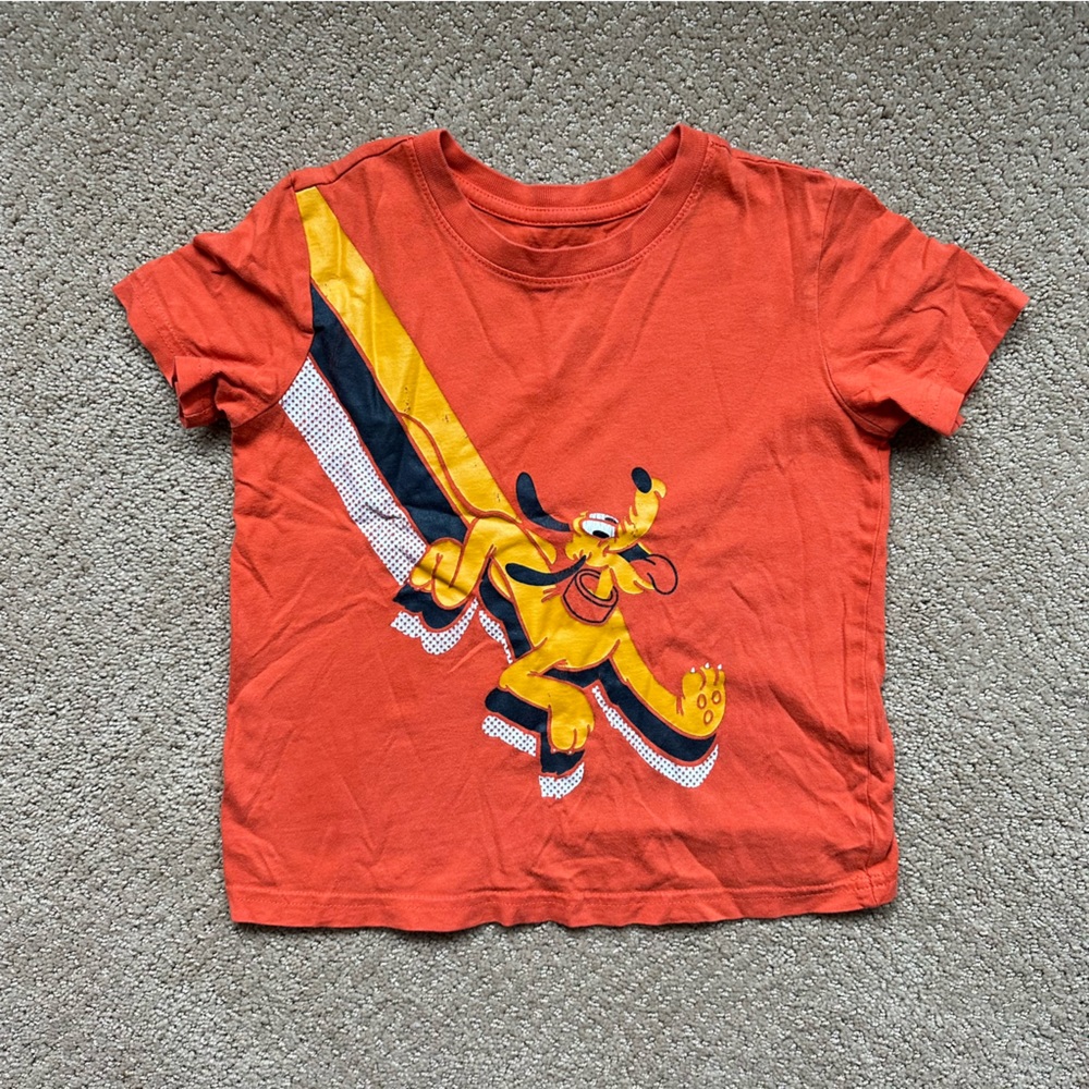 Disney- Jumping Beans, Pluto Short Sleeve Shirt, Size 5T